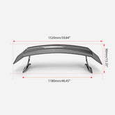 Subaru BRZ ZD8 2022 2023 2024 & Toyota GR86 ZN8 2022 2023 2024 with Aftermarket Parts - VTX125 Style Rear Spoiler Carbon Fiber / FRP from EPR USA